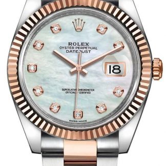 Rolex Datejust 41 Everose Gold Fluted Bezel Men's Watch 126331-0013