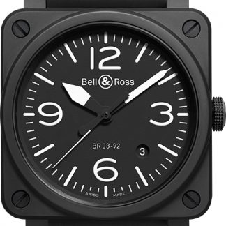 Bell & Ross Aviation Instruments Black Matte Men's Watch BR0392-BL-CE