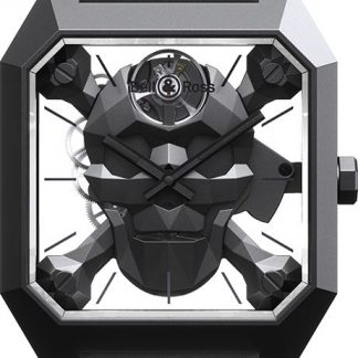 Bell & Ross Instruments Cyber Skull Men's Watch BR01-CSK-CE/SRB