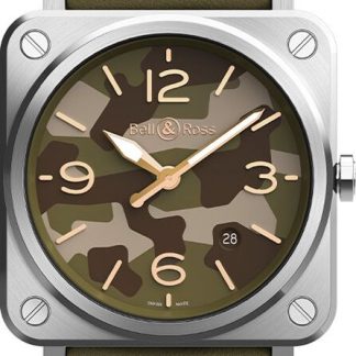 Bell & Ross Aviation Instruments Green Camo Men's Watch BRS-CK-ST/SCA