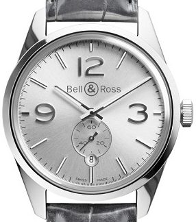 Bell & Ross Vintage Officer BRG123-WH-ST/SCR