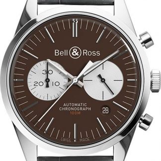 Bell & Ross Vintage Officer Limited out of 500 Men's Watch BRG126-BRN-ST/SCR2