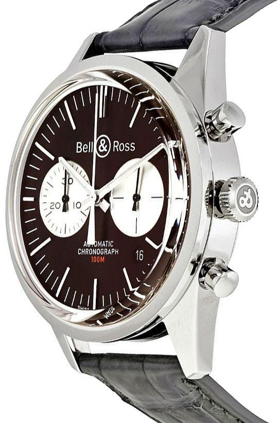 bell ross vintage officer begränsad av 500 herrklocka brg126-brn-st/scr2 - Bild 2