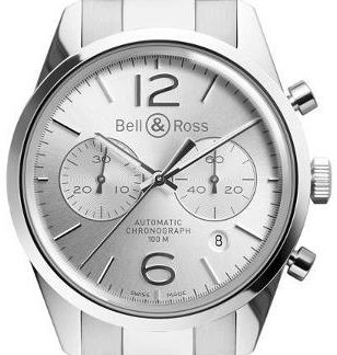 Bell & Ross Vintage Officer BRG126-WH-ST/SST