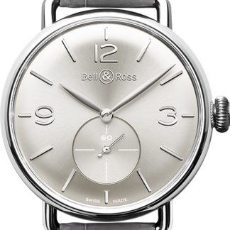Bell & Ross Vintage New Swiss Men's Watch WW1 BRWW1-ME-AG-SI/SCR