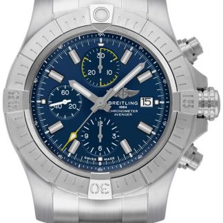 breitling avenger kronograf 45 blå urtavla män klocka a13317101c1a1