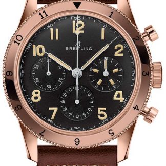 breitling avi 1953 upplaga steg guld män klocka rb0920131b1x1