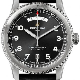 breitling aviator 8 automatisk dag datum 41 män klocka a4533010101b1x2