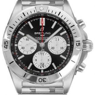 breitling chronomat b01 42 schwarzes zifferblatt herrenuhr ab0134101b1a1
