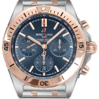 breitling chronomat b01 42 zweifarbige herrenuhr ub0134101c1u1