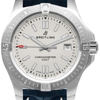 breitling chronomat colt automatic 41 silver dial zegarek męski a1731310/g837-719p
