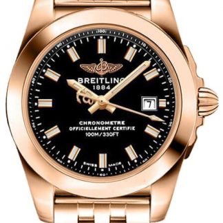 breitling galactic 18k rose gold damenuhr h7234812/bf32-791h