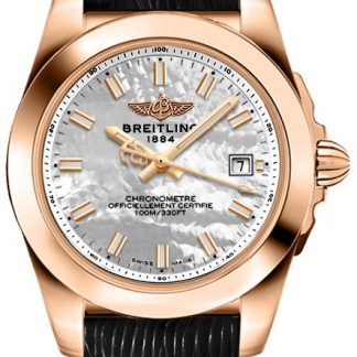 breitling galactic 32 massiv 18k rosegold damenuhr h7133012/a802-208x