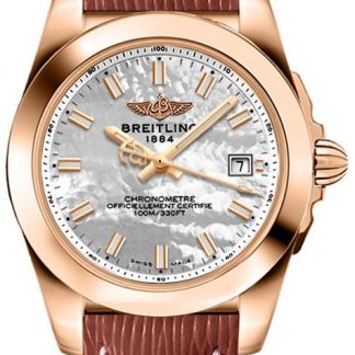 breitling galactic 32 glatte rosegold damenuhr h7133012/a802-211x