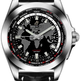 breitling galactic unitime herren uhr luxus sale wb3510u4/bd94-744p