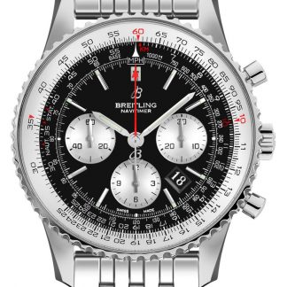 breitling navitimer 1 b01 cronógrafo 43 acero reloj de piloto de los hombres ab0121211b1a1