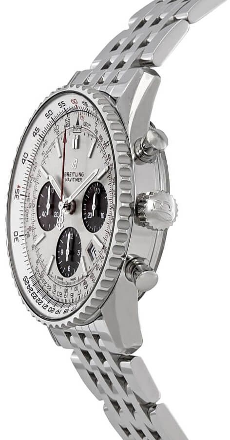 breitling navitimer 1 b01 chronograph 43 steel zegarek męski ab0121211g1a1 - obrazek 2