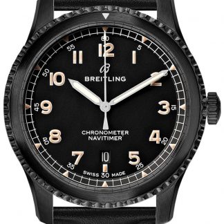 breitling navitimer 8 automatisk 41 svart stål herrklocka m1731410/bg66-489x
