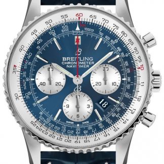 breitling navitimer 1 b01 cronógrafo 46mm reloj de los hombres ab0127211c1p2