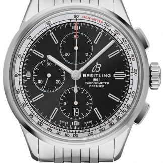 breitling premier chronograph 42 sort urskive mænd ur a13315351b1a1