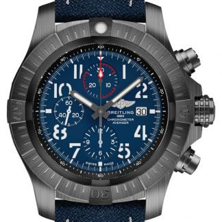 breitling super avenger sort nat mission mænds ur v13375101c1x2