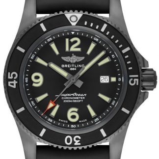 reloj breitling superocean automatico 46 acero negro para hombre m17368b71b1s2