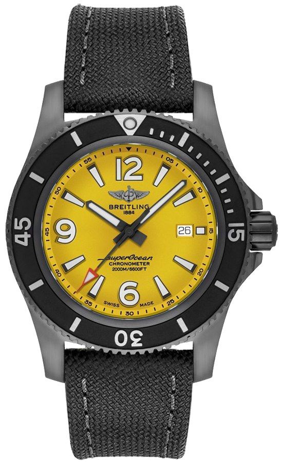 breitling superocean automático 46 reloj de los hombres m17368d71i1w1
