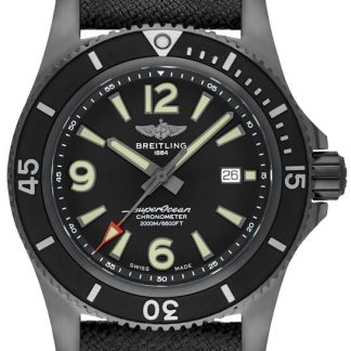 breitling superocean automatisk svart stål män klocka m17368b71b1w1