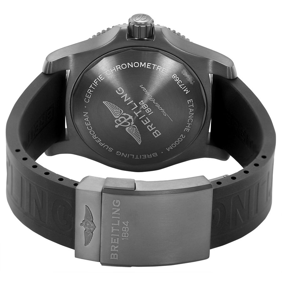 breitling superocean automatico esfera amarilla reloj de los hombres m17368d71i1s2 - Imagen 3