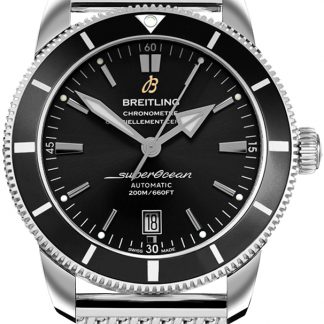 breitling superocean heritage ii 46 svart urtavla stål män klocka ab2020121b1a1