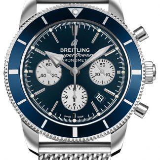 breitling superocean heritage ii b01 kronograf 44 blå urtavla män klocka ab0162161c1a1