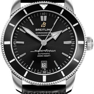 breitling superocean heritage ii 46 svart urtavla män klocka ab2020121b1s1