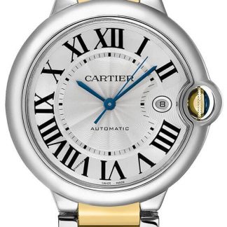Cartier Ballon Bleu 42mm Steel & Gold Men's Watch W2BB0031