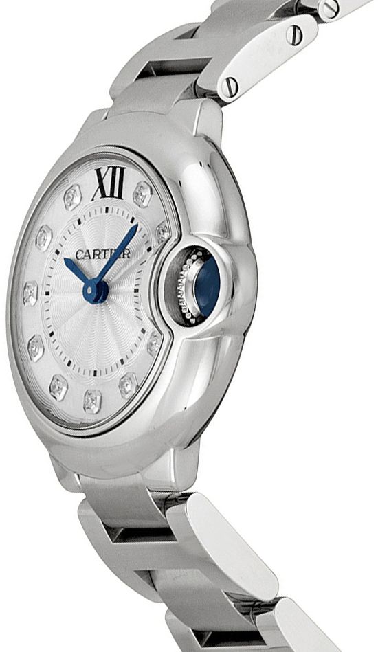 Cartier Ballon Bleu Silver & Diamond Dial Women's Watch WE902073 - Image 2