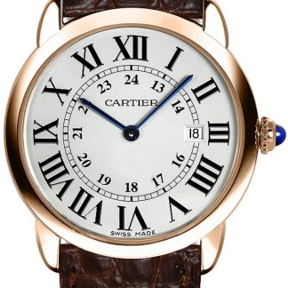 Cartier Ronde Solo Solid 18k Rose Gold Men's Watch W6701008