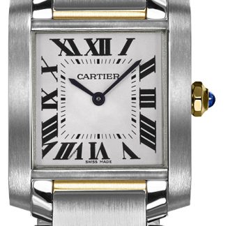 Cartier Tank Francaise Two-tone Silver Dial Women's Watch W2TA0003