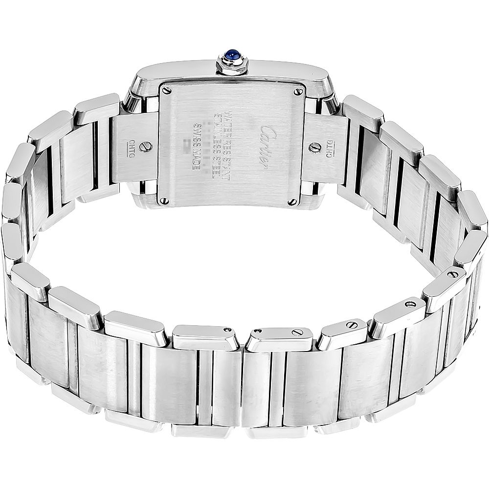 Cartier Tank Francaise Silver & Diamond Dial Women's Watch WE110007 - Image 3