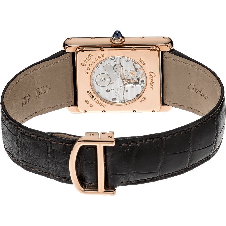 Cartier Tank Louis 18k Rose Gold Men's Watch W1560002 - Image 3