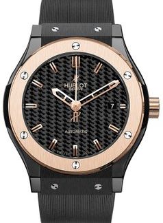 Hublot Classic Fusion - Montre pour homme en céramique et or rose 542.CO.1780.RX
