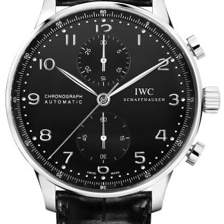 IWC Portugieser Chronograph Automatic Black Dial Men's Watch IW371447