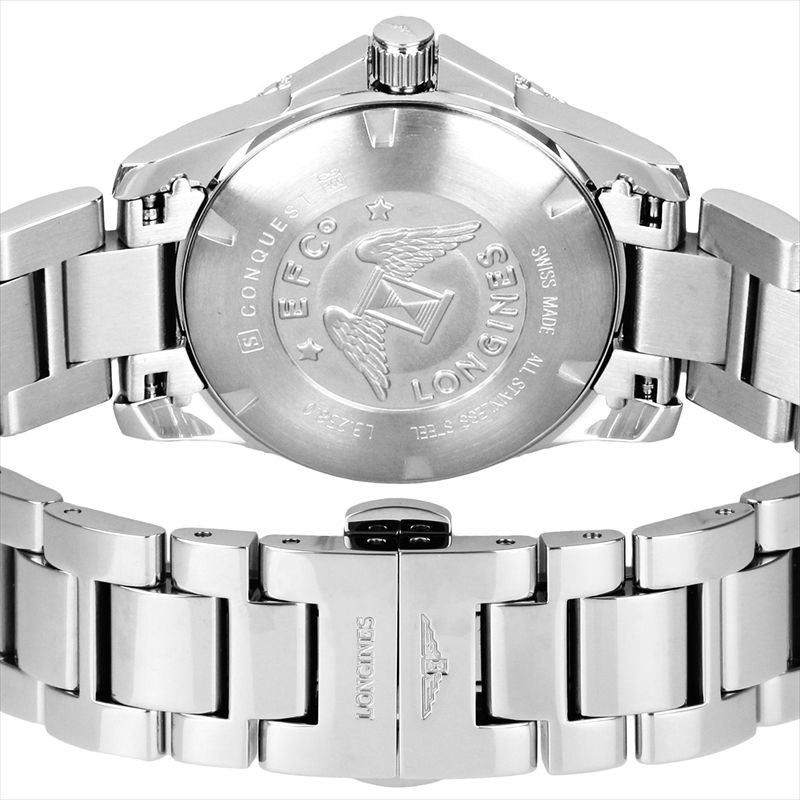 Longines Conquest White Pearl & Diamonds Women's Watch L3.258.0.88.6 - Image 3