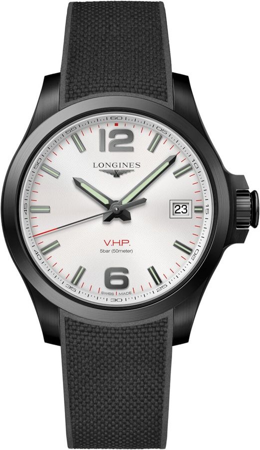 Longines Conquest V.H.P. Black Steel Men's Watch L3.716.2.76.9
