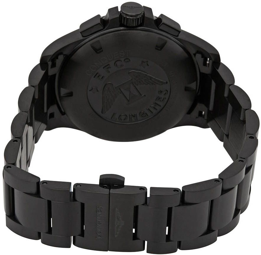 Longines Conquest V.H.P. Chronograph Black Steel Men's Watch L3.717.2.76.6 - Image 3