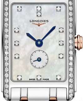 longines dolcevita kaksivärinen timanttikello naisten kello l5.255.5.89.7