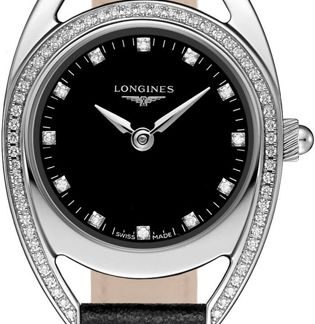 longines collezione equestre diamanti orologio da donna l6.135.0.57.0