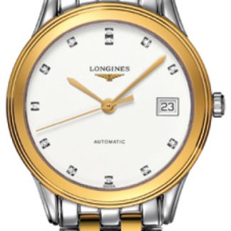 Longines Flagship White Diamond Dial Men's Dress Watch L4.774.3.27.7