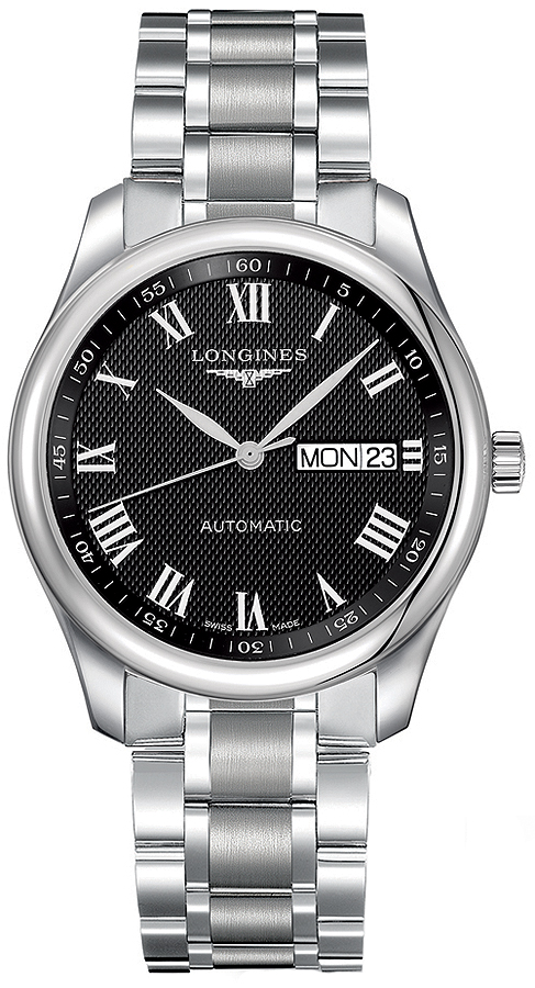 reloj longines master collection black dial men's l2.755.4.51.6