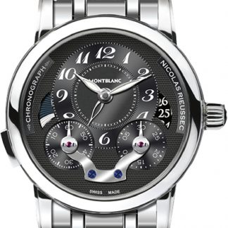MontBlanc Nicolas Rieussec Black Dial Men's Automatic Chronograph Watch 109996