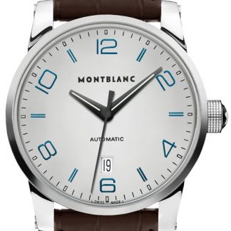 MontBlanc TimeWalker Date Silver Dial Men's Dress Watch 110338