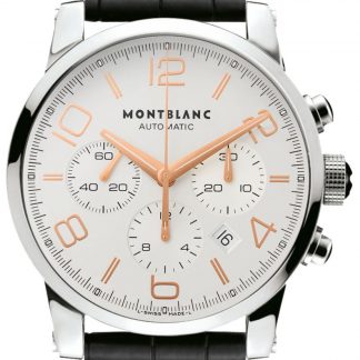 MontBlanc TimeWalker Chronograph Silver Dial Men's Watch 101549